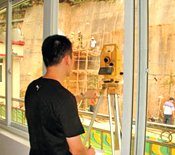 jxf吉祥坊全站仪应用于福建南平市安丰水厂后山山体挡墙的变形监测